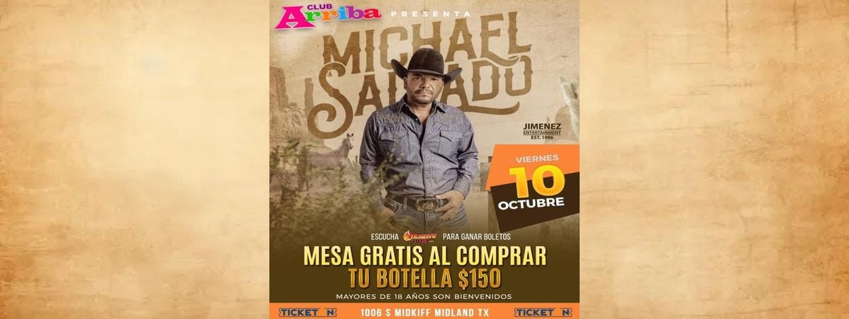 MICHAEL SALGADO EN MIDLAND, 10 October | Event in Midland | AllEvents