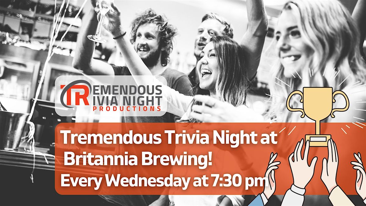 Lake Country Wednesday Night Trivia at Britannia Brewing! | Event in Kelowna | AllEvents