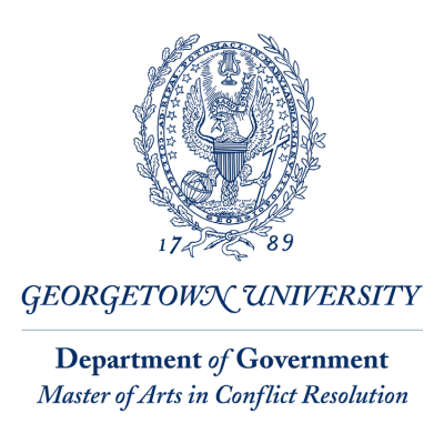 Georgetown's MA in Conflict Resolution Program logo
