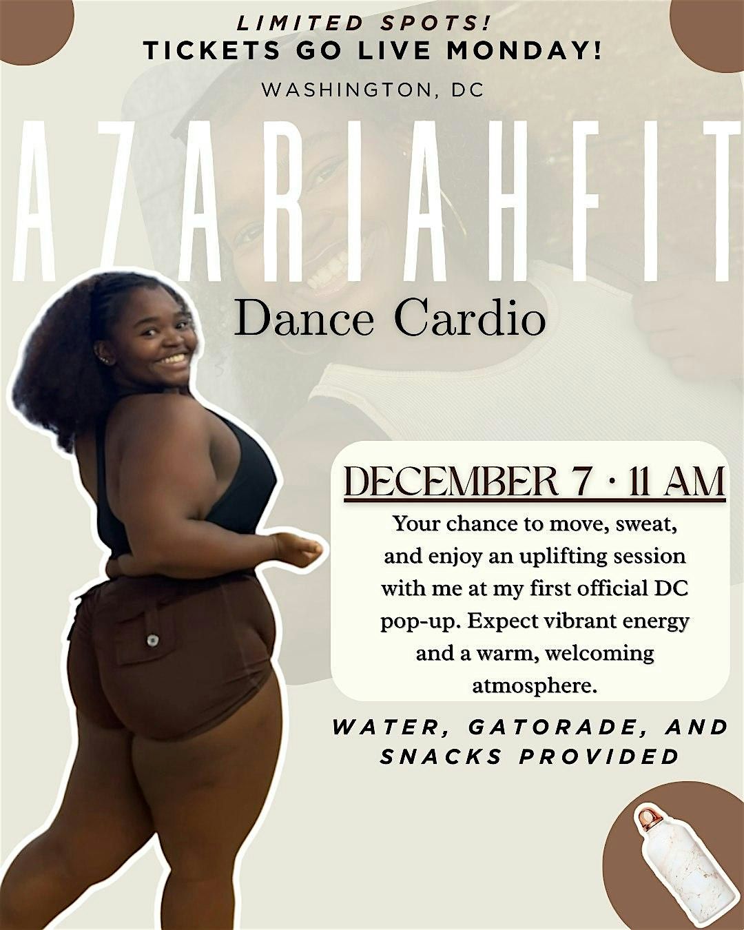 Dance Cardio With AzariahFit (DC Edition), 7 December | Event in Washington | AllEvents