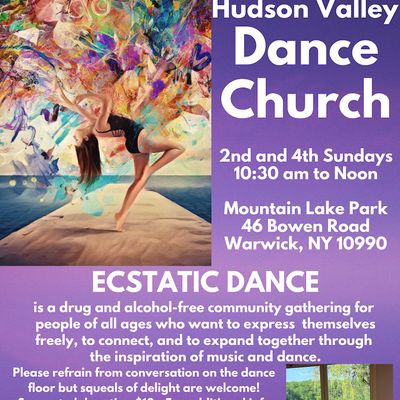 Hudson Valley Ecstatic Dance Presents DANCE CHURCH, Mountain Lake Park