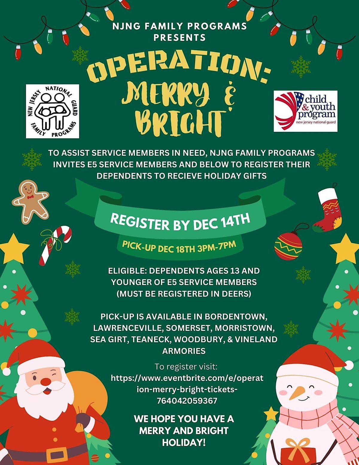 Operation Merry & Bright, New Jersey, Bordentown, December 18 2023