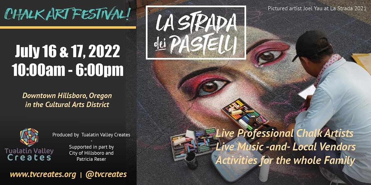 La Strada dei Pastelli Chalk Art Festival, Hillsboro Cultural Arts