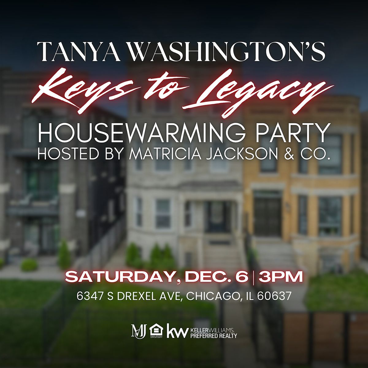 Tanya’s Keys to Legacy Celebration | Hosted by Matricia Jackson & Co., 6 December | Event in Chicago
