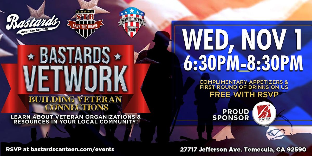 Bastards Vetwork Building Veteran Connections, Bastards Canteen
