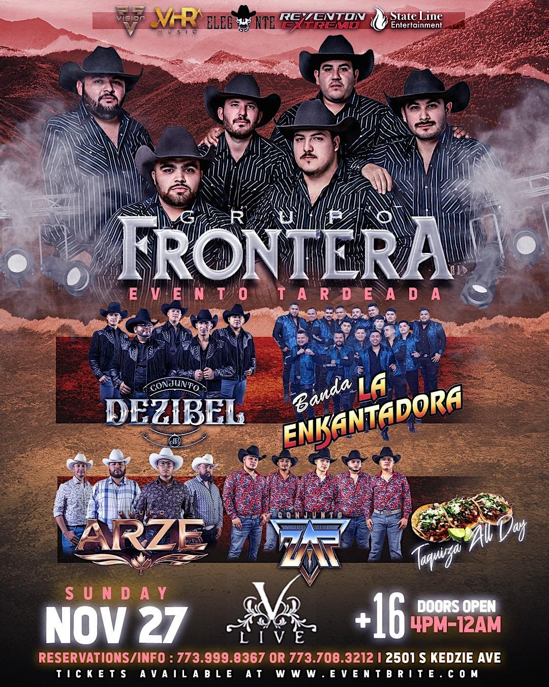 Grupo Frontera Evento Tardeada, V Live Restaurant & Live Music Entertainment, Chicago, 27