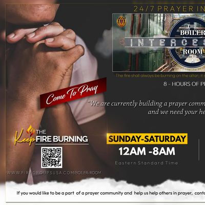 Join the Online Prayer Boiler Room - A Prayer Community Answering the Call
