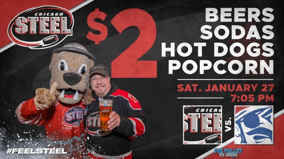 Chicago Steel vs. Des Moines Buccaneers, Fox Valley Ice Arena, Geneva ...