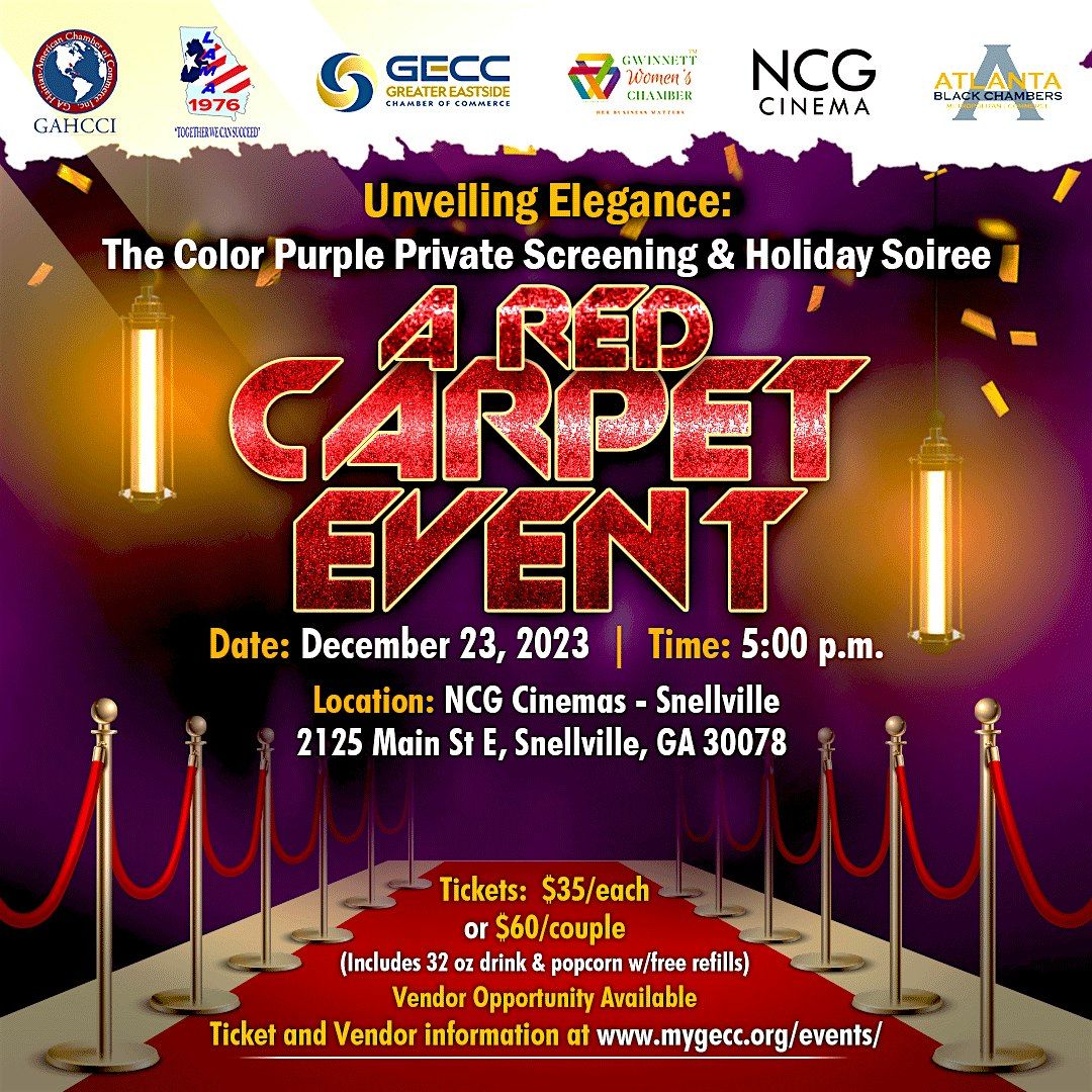 Unveiling Elegance The Color Purple Private Screening & Holiday Soiree