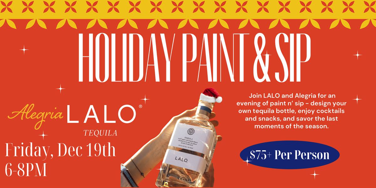 Holiday Paint & Sip at Alegria ✨, 19 December | Event in Washington | AllEvents