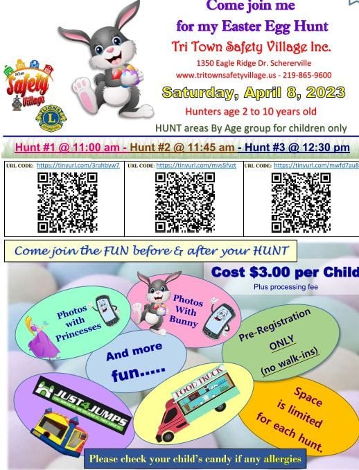 Tri Town Safety Village Easter Egg Hunt, TriTown Safety Village