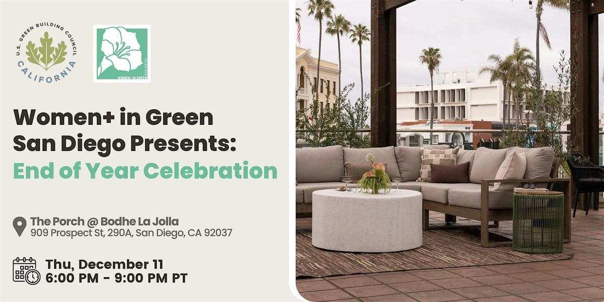 Women+ in Green San Diego Presents: End of Year Celebration, 11 December | Event in San Diego | AllEvents
