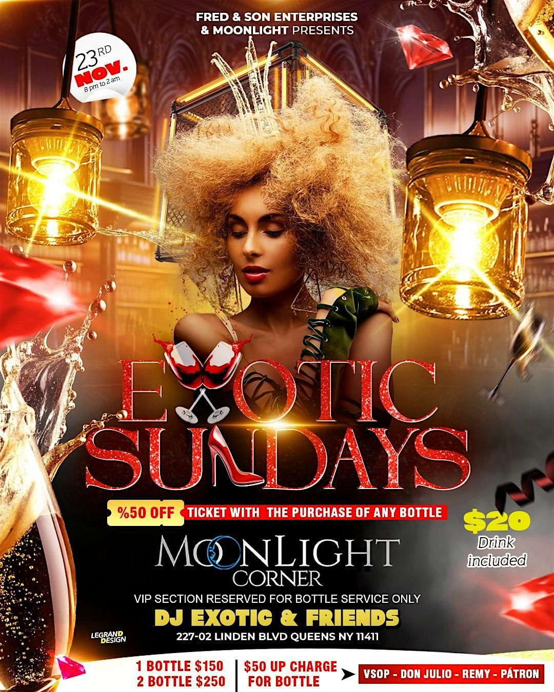 EXOTIC SUNDAYS | Event in Queens | AllEvents