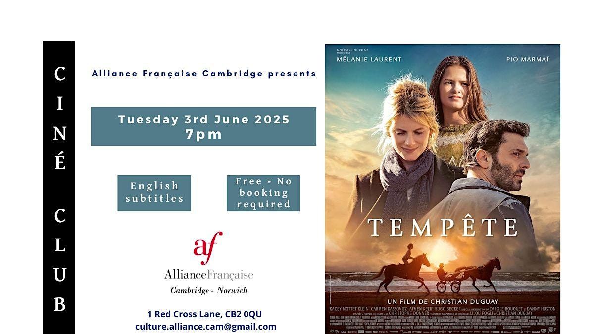 French Ciné Club - Tempête (Ride Above), 3 June | Event in Cambridge | AllEvents
