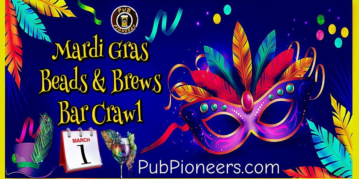 Mardi Gras Beads & Brews Bar Crawl Provo, UT, Best bars in Provo