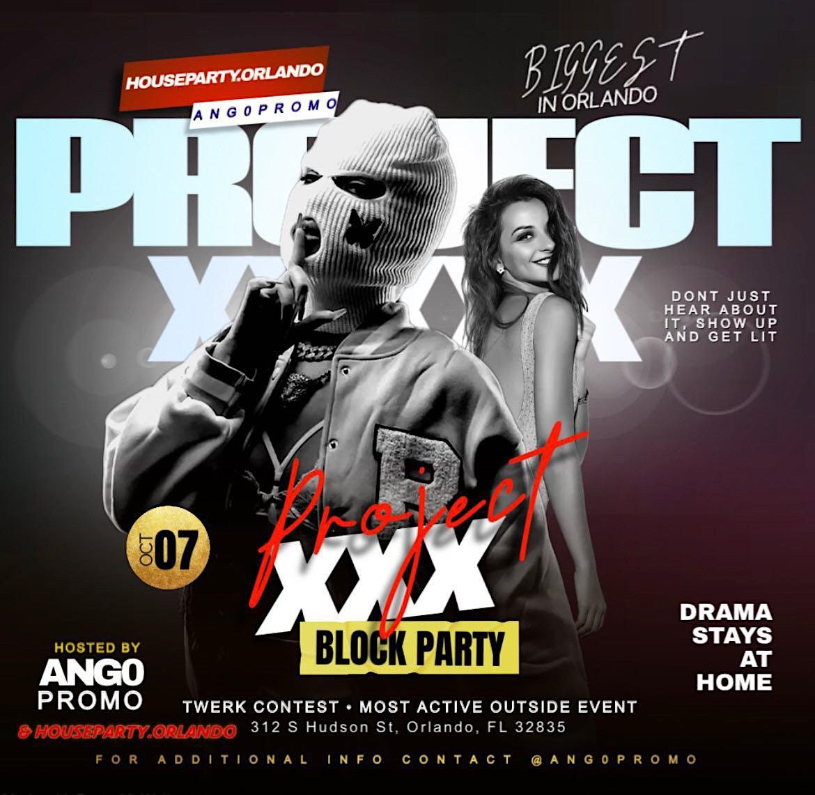 Project X Party Flyer