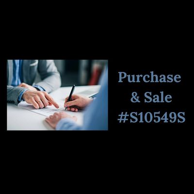 Purchase & Sale (#S10549S)