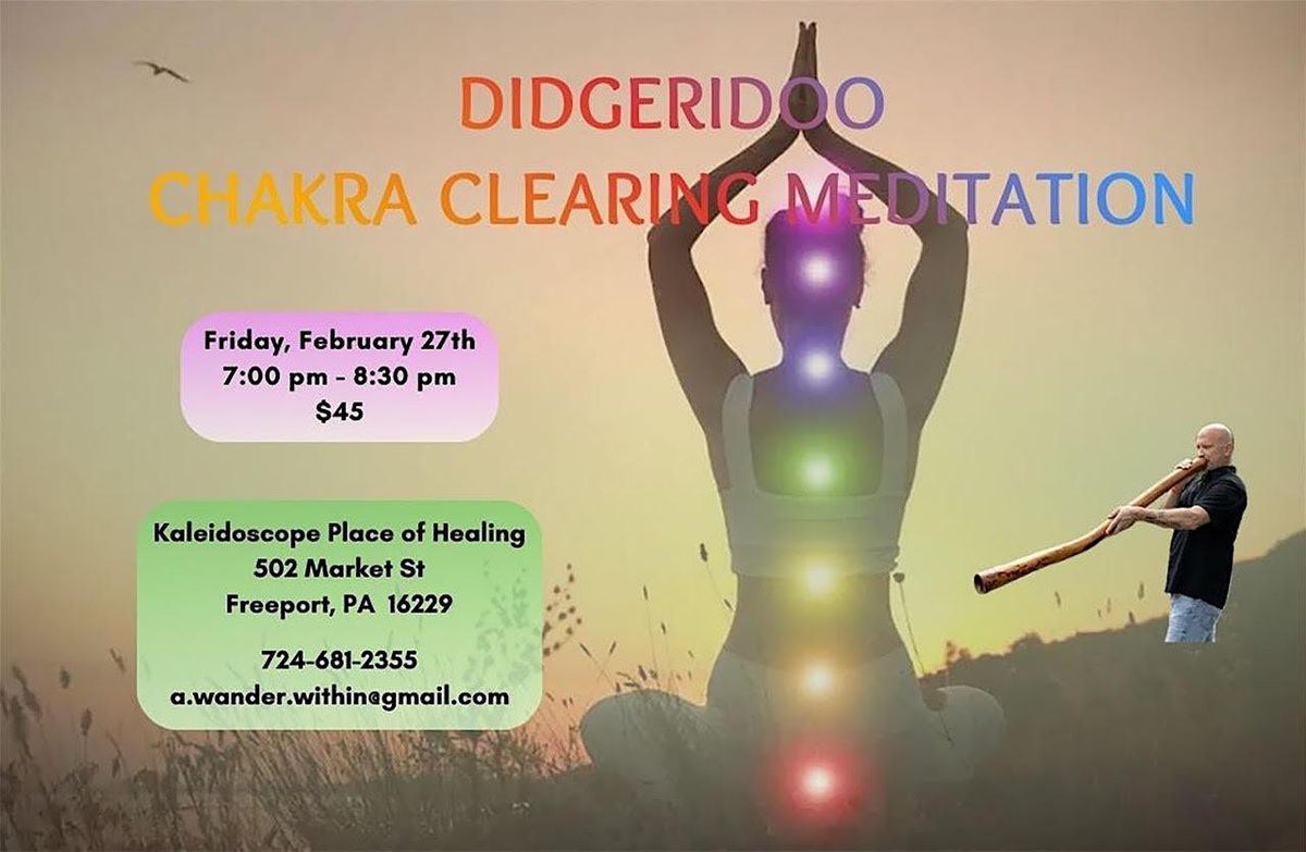 DIDGERIDOO CHAKRA CLEARING MEDITATION, 27 February | Event in Freeport | AllEvents