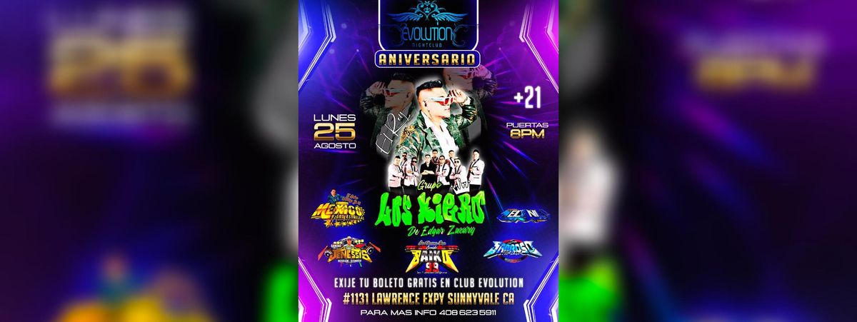 ANIVERSARIO DE  CLUB EVOLUTION, 25 August | Event in Sunnyvale | AllEvents