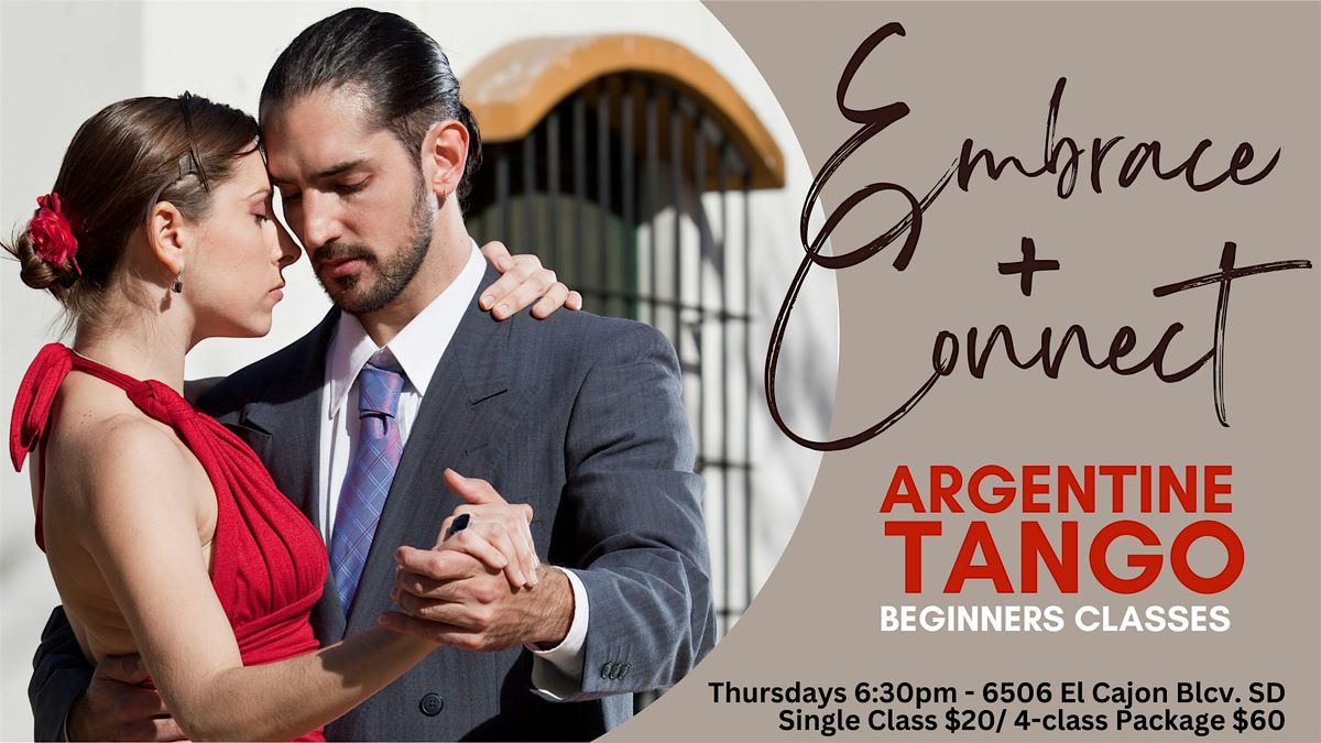 Argentine Tango, Beginner Classes | Event in San Diego | AllEvents