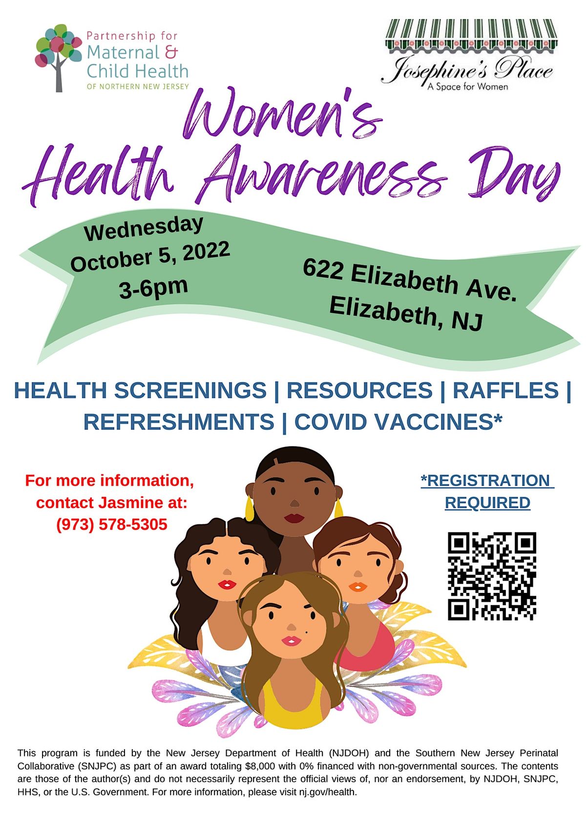 Womens Health Awareness Day, Josephine's Place, Elizabeth, October 5