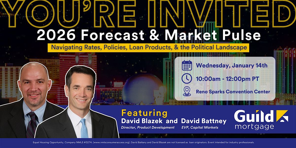 2026 Forecast & Market Pulse Featuring David Battany & David Blazek - LIVE!, 14 January | AllEvents