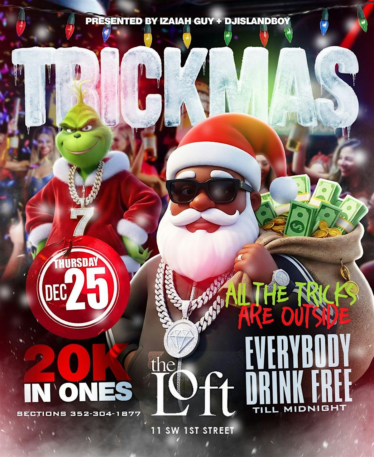 TRICKMAS : 1 BIG CHRISTMAS PARTY, 25 December | Event in Gainesville | AllEvents