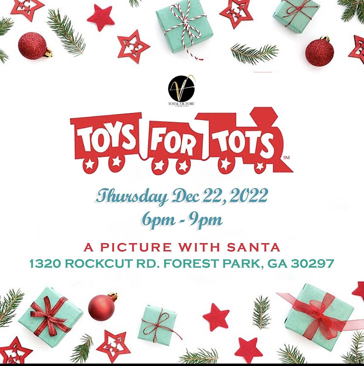 TOYS FOR TOTS PICK UP, TOTAL VICTORY WORSHIP CENTER, Forest Park, December 22 2023 AllEvents.in
