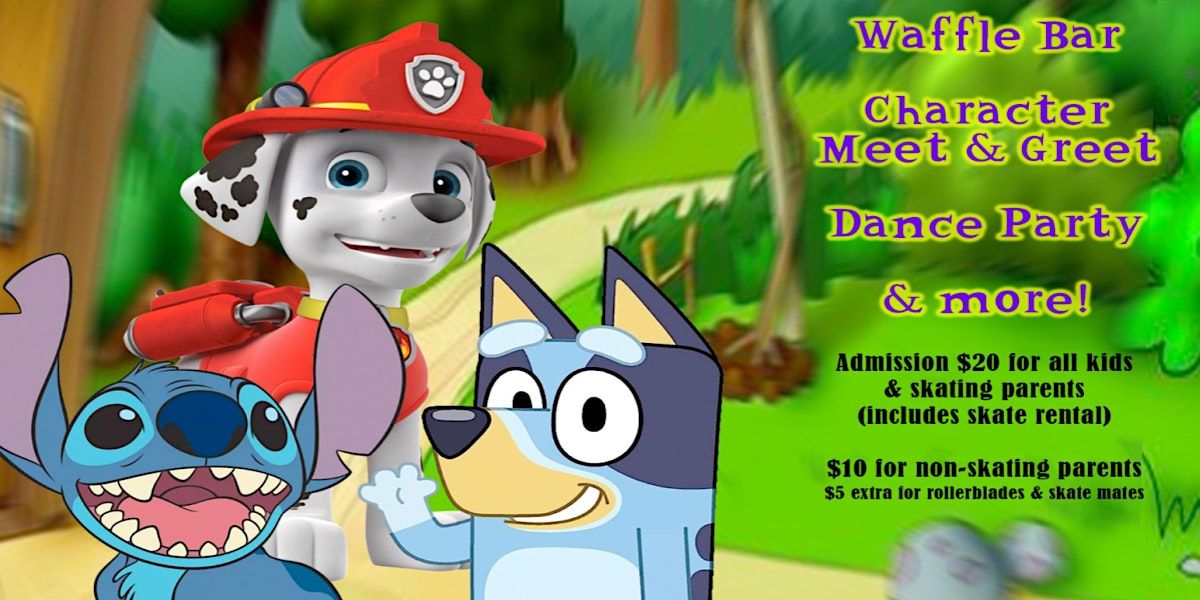 Breakfast With Bluey, Marshall, & Stitch, United Skates Of America