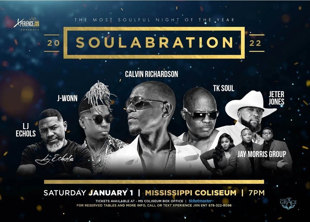 Soulabration -  LJ Echols at Mississippi Coliseum, 27 December | Event in Jackson | AllEvents