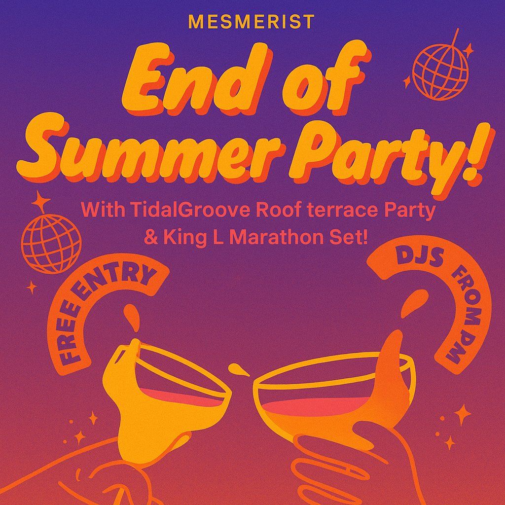 Mesmerist End Of Summer Party!, 27 September | Event in Brighton | AllEvents