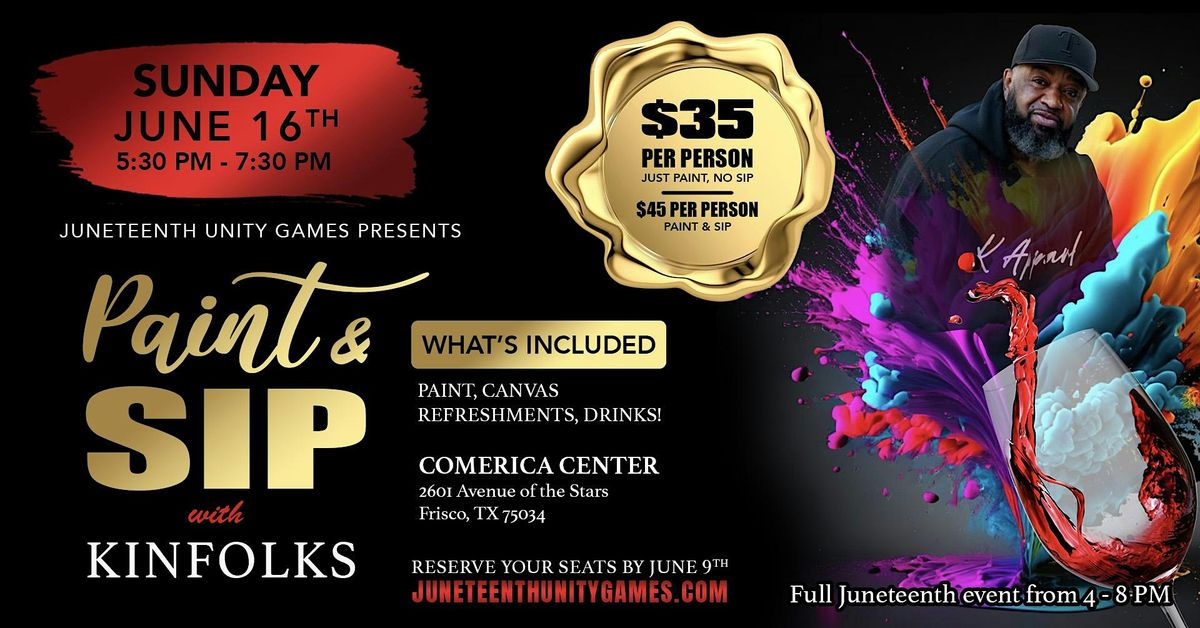 Unity Games Paint & Sip, Comerica Center, Frisco, 16 June