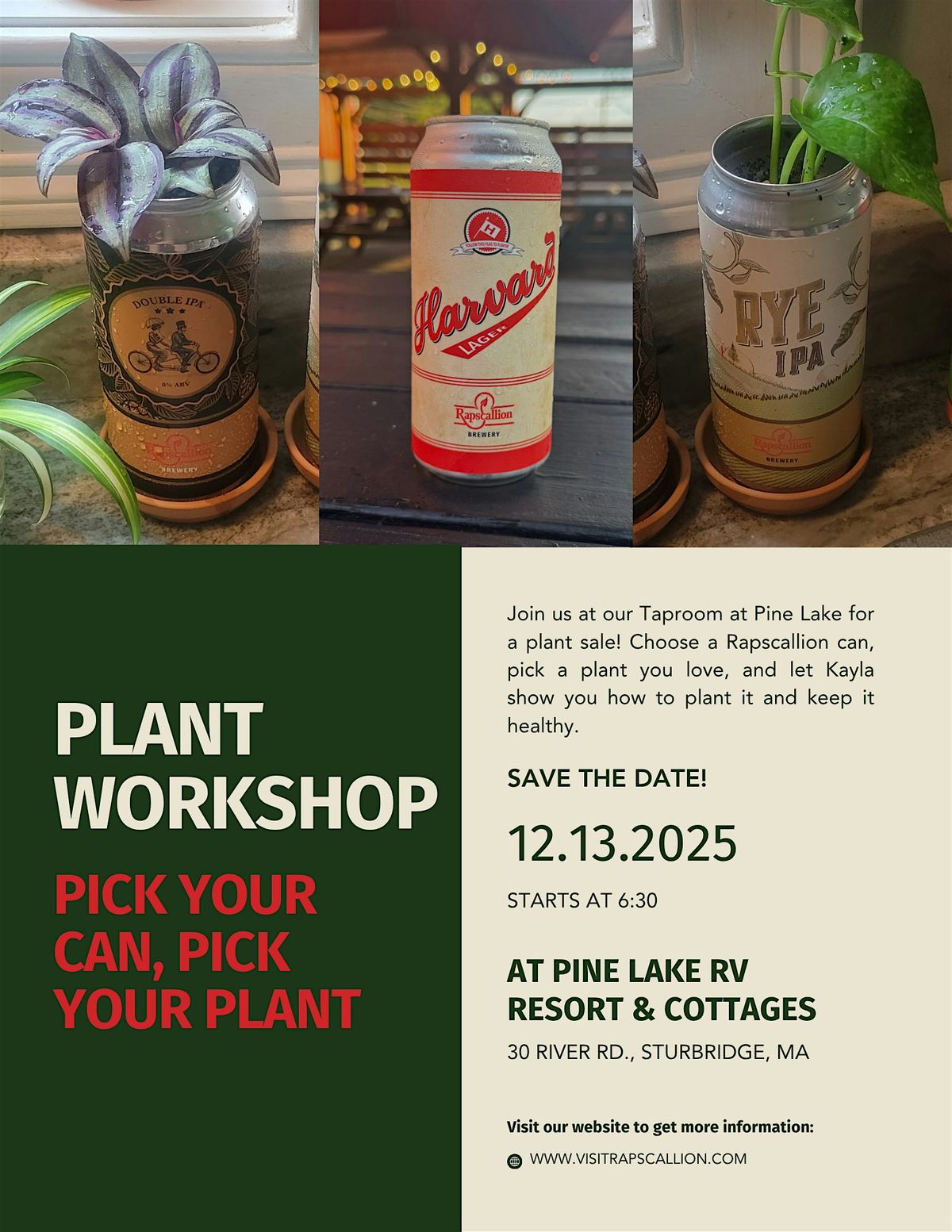 Plant Workshop at Pine Lake, 13 December | Event in Sturbridge | AllEvents
