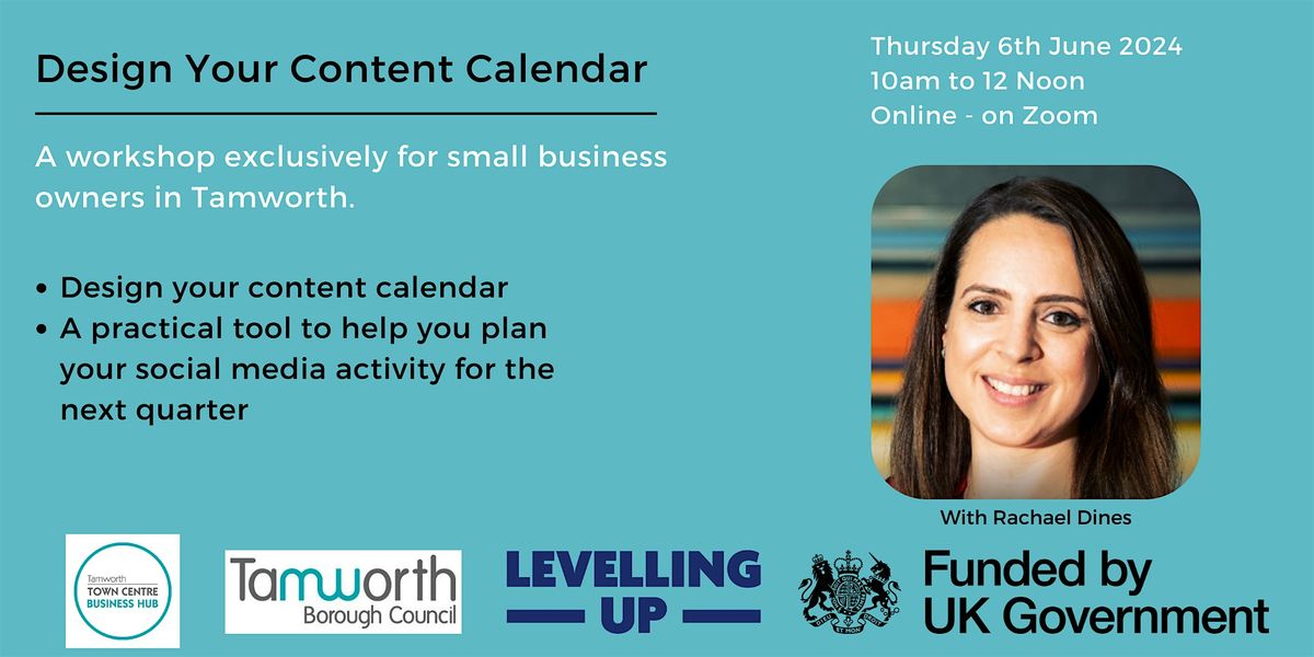 Design Your Content Calendar Workshop, June 6 2024 | Online Event |  AllEvents.in
