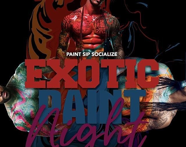 Exotic Paint and Sip Party, LED Restaurant and Lounge, Fredericksburg
