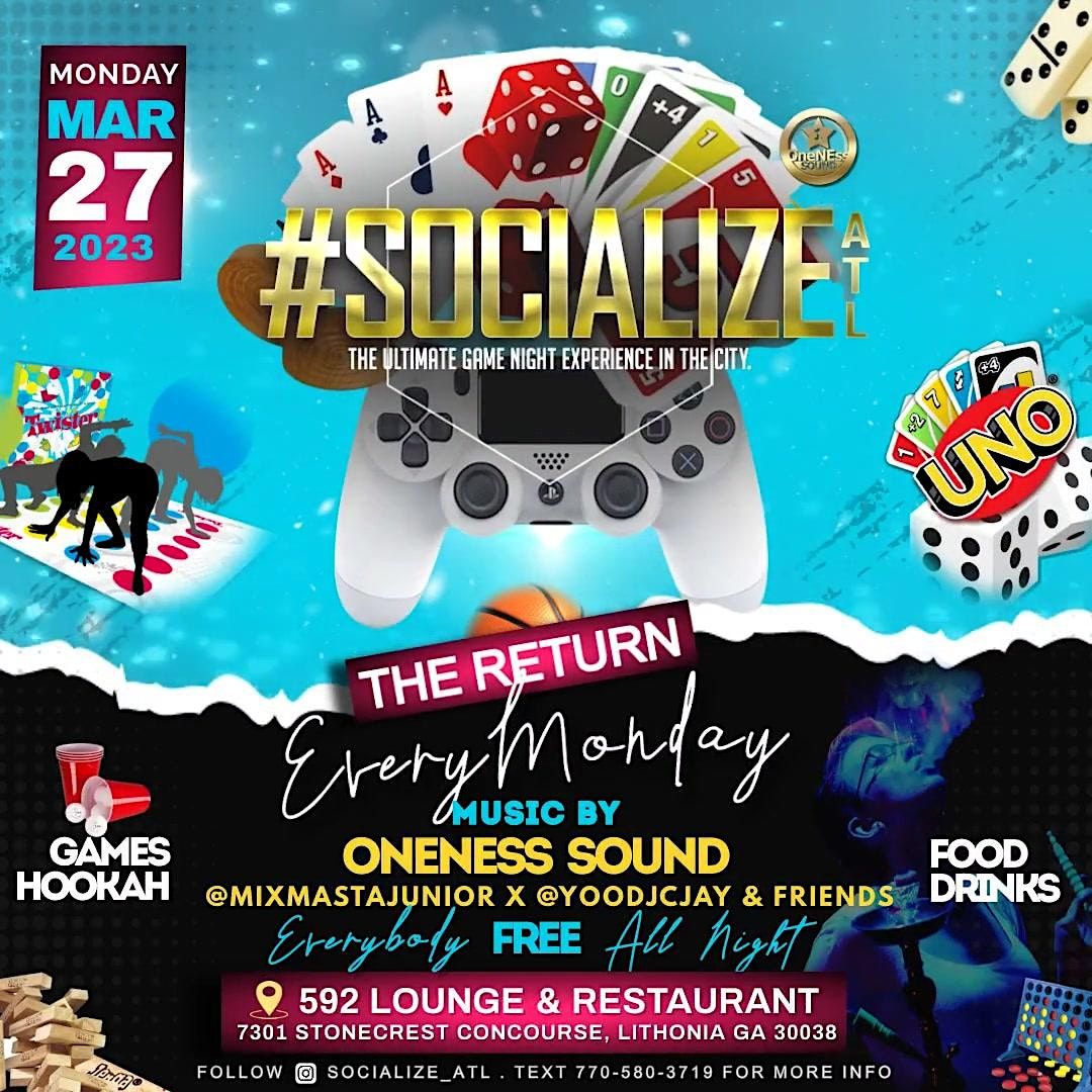 Socialize ATL "The Ultimate Game Night Experience!", 592 LOUNGE