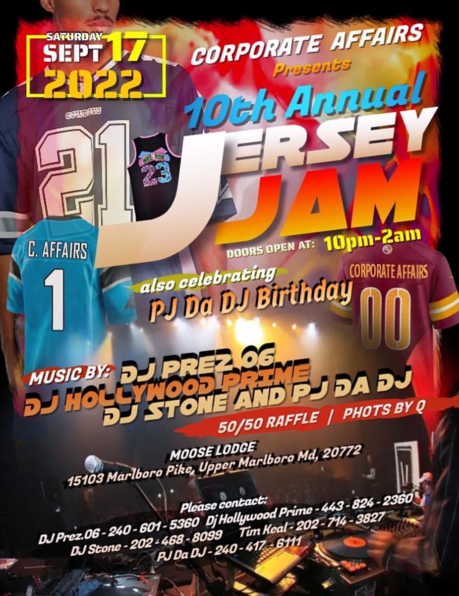 Corporate Affairs Inc. 10th Annual Jersey Jam, Marlboro Moose Lodge