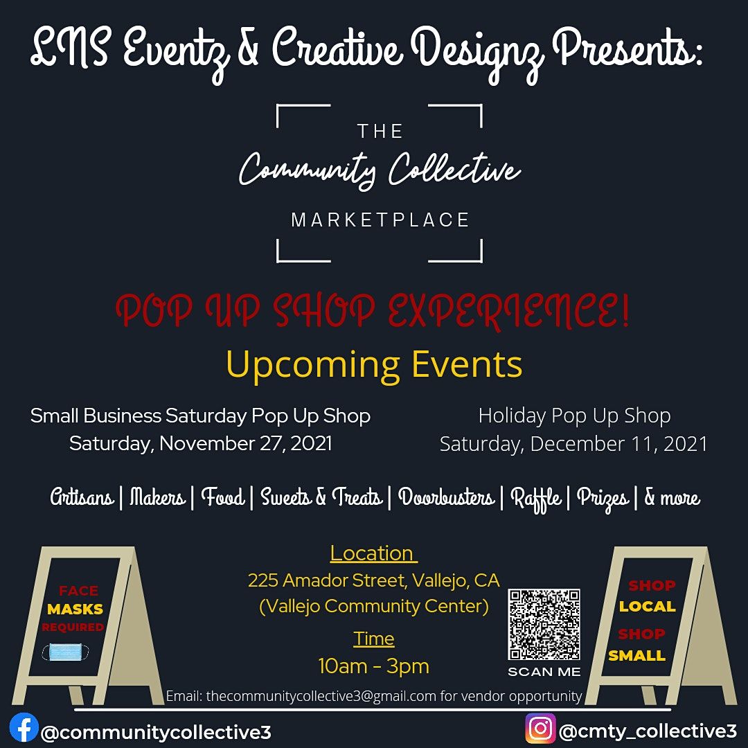 The Community Collective Marketplace Pop Up Shop Small Business Edition Vallejo Community Center November 27 2021 Allevents In Inland Empire Vendor Small Business 2022