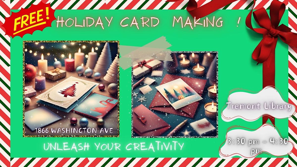 Holiday Card Making, Tremont Library, Washington Avenue, The Bronx, NY