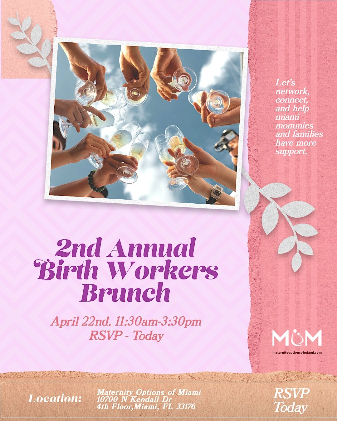 2nd Annual Birth Workers Brunch 2023, Maternity Options of Miami, April