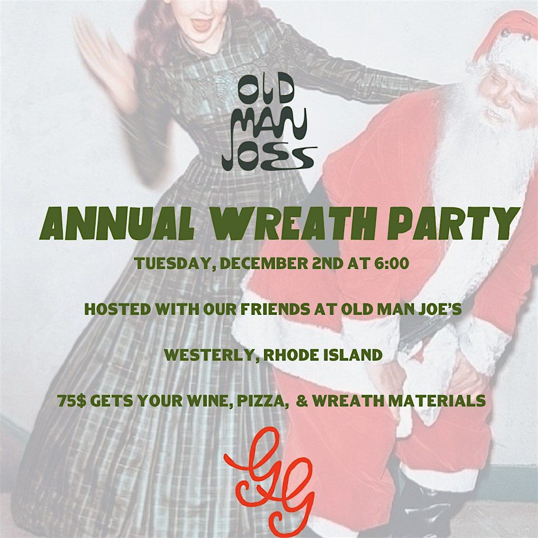 Annual Wreath Party, 2 December | Event in Westerly | AllEvents