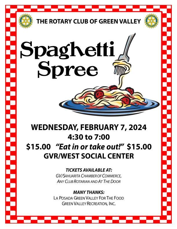 Rotary Club of Green Valley Spaghetti Fest 24, Green Valley West Social