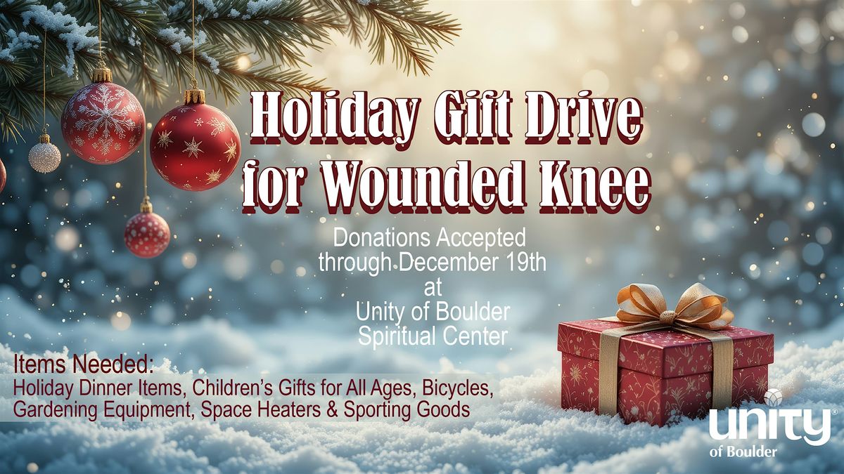 Holiday Gift Drive for Wounded Knee, 19 December | Event in Boulder | AllEvents