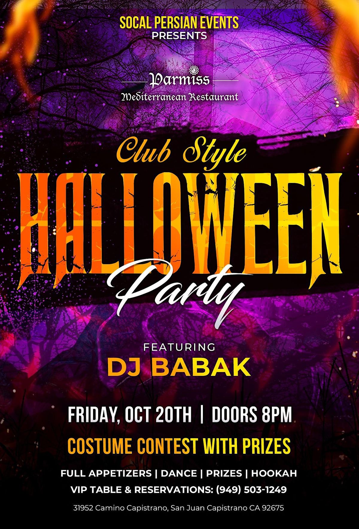 Halloween Party in OC, Parmiss Lounge and Bar, San Juan Capistrano, October 20 to October 21