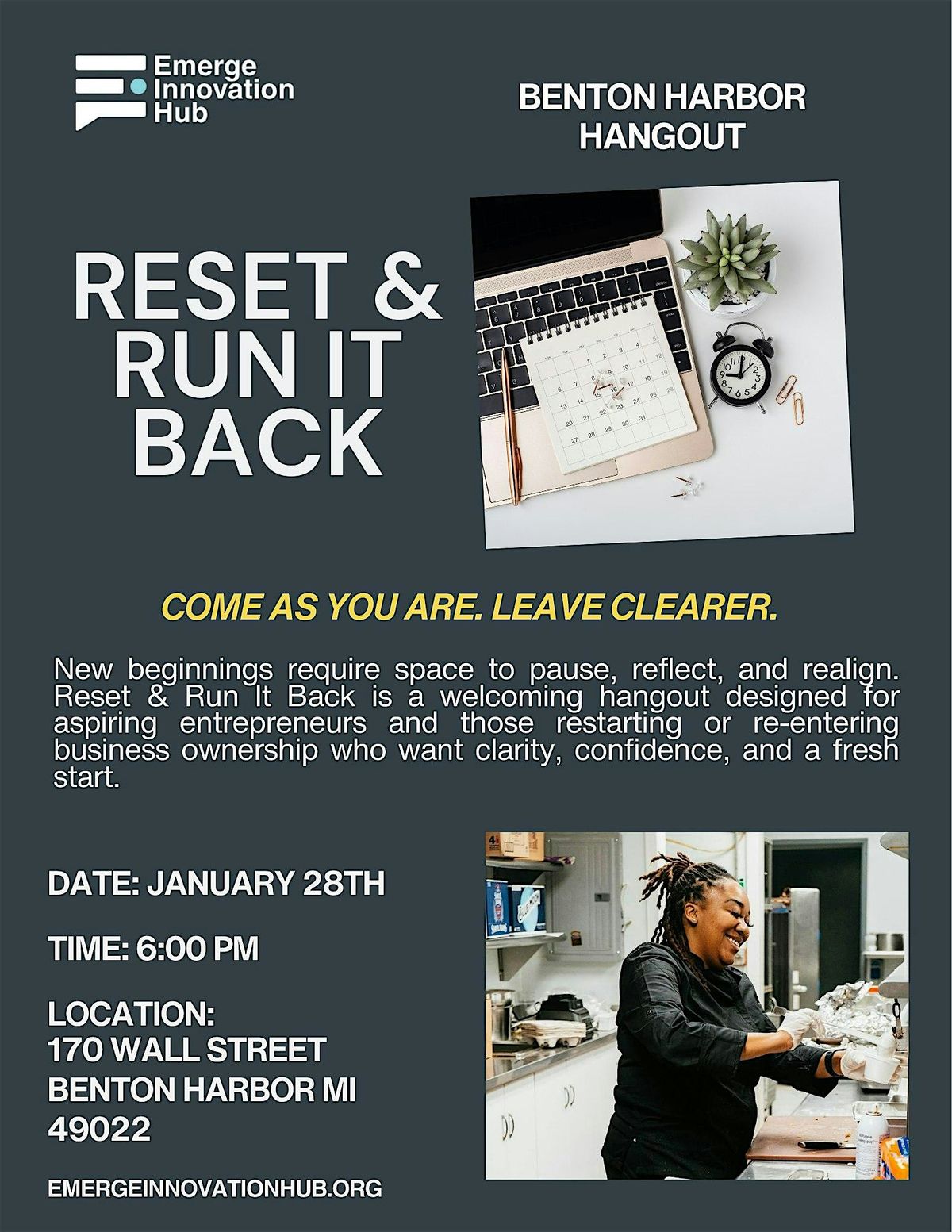 Reset & Run It Back - Benton Harbor Hangout