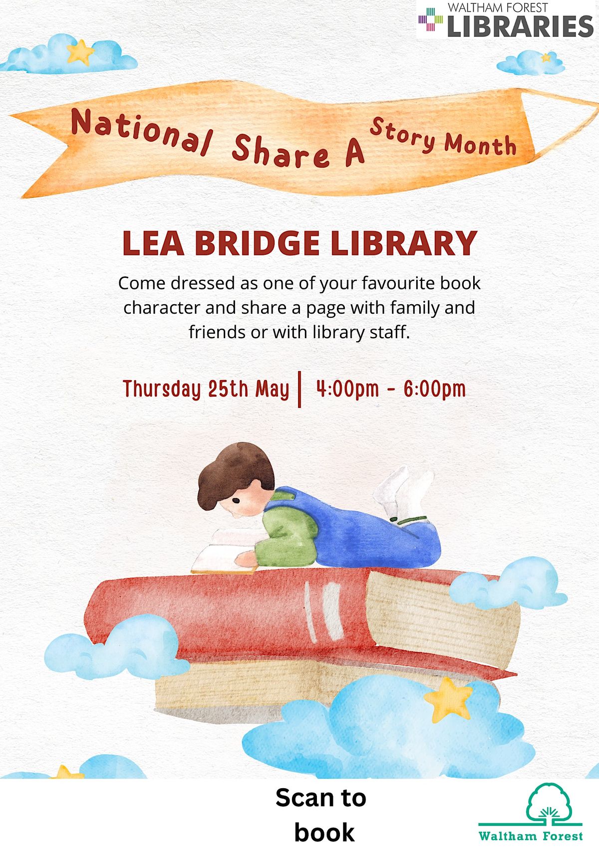 National share a story month rhyme time session Lea Bridge library
