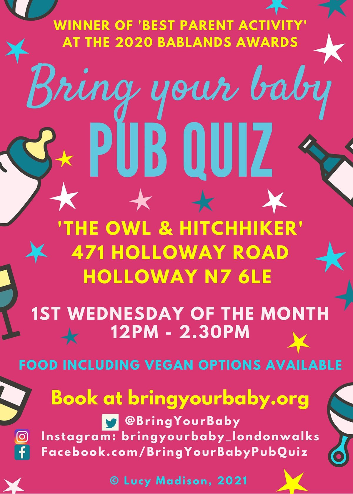 BRING YOUR BABY PUB QUIZ @ The Owl & Hitchhiker, HOLLOWAY, ISLINGTON (N7) | Event in London | AllEvents