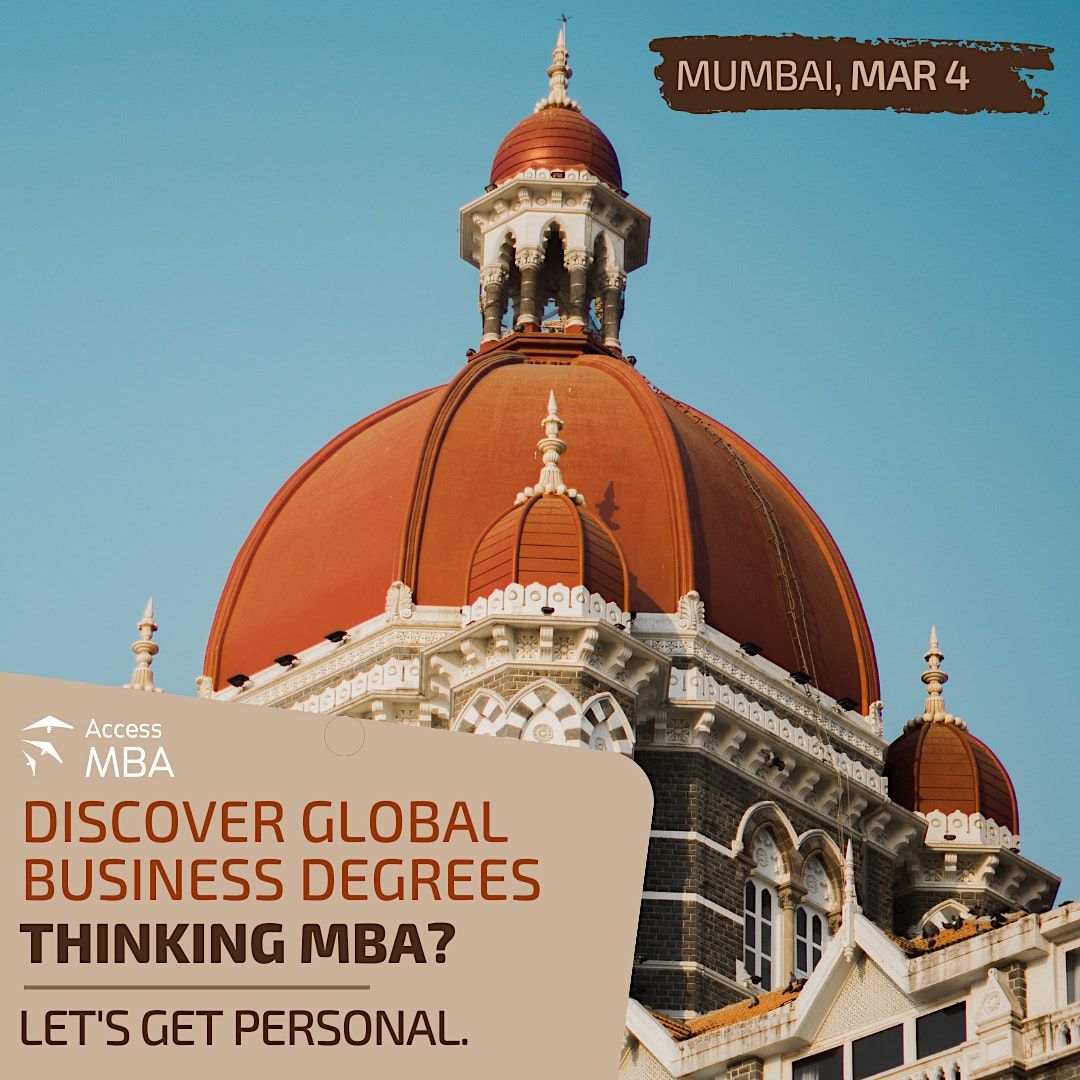 INCREASE YOUR SALARY WITH AN IN PERSON MBA EVENT IN MUMBAI The St 