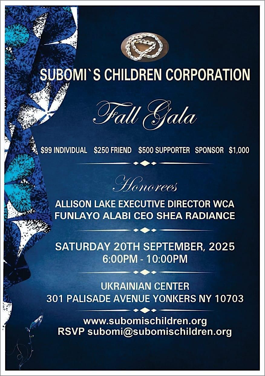 SCC Anniversary  Gala, 20 September | Event in Yonkers | AllEvents