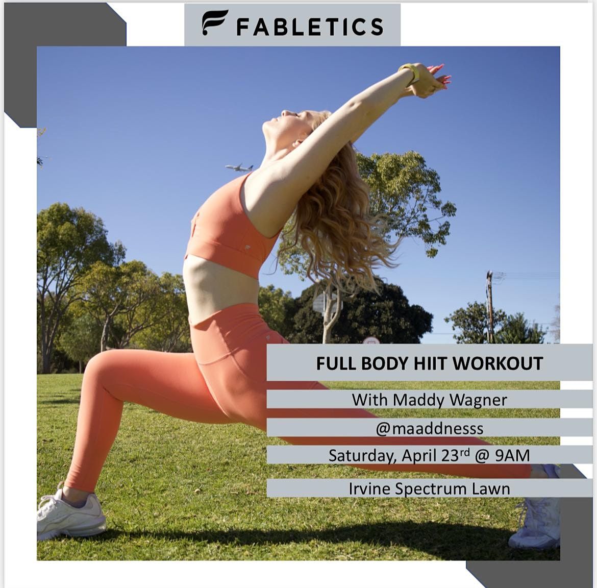 FULL BODY HIIT WORKOUT WITH MADDY WAGNER 750 Spectrum Center Dr